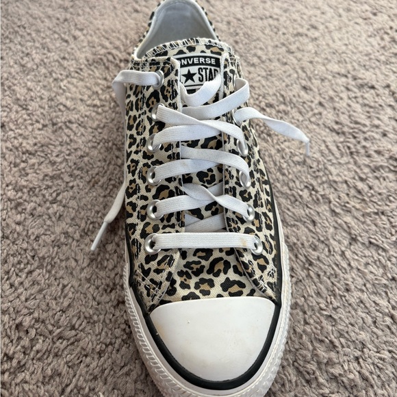 Converse Animal Print Sneakers with White Accents - Picture 1 of 3